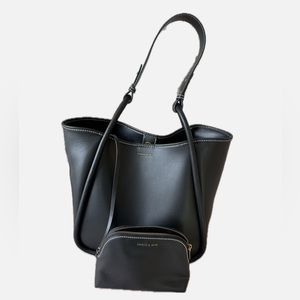 Charles & Keith Tubular Slouchy Tote Bag